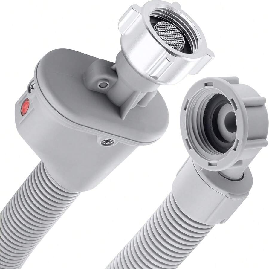 Ống dẫn nước vào máy giặt dài 1,5m có van một chiều, ống mềm cấp nước máy giặt và máy rửa chén 3/4 inch có van một chiều