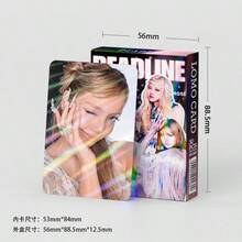 30张BLCK PINK专辑《DEADLINE》全息卡片，Lomo卡片，专为BLINK制作的收藏品，捕捉了四位女孩的温馨瞬间 - 彩色 - 查看 3