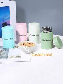 1pc Customizable Stainless Steel Mini Pocket Flask, Portable Insulated Cup - Multicolor - View 1