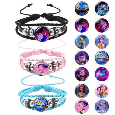 K-POP Witch Girl Group Pink Bracelet Accessories, Anime Peripheral Gift For Girls