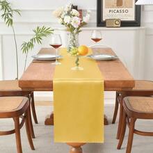 4 Pcs Luxury Gold Satin Table Runners 12x 108 Inch, Silky Wedding Table Runners, Elegant Table Decor, Bright Smooth Table Runners Birthday Party, Banquet, Graduations - 4 件套 + 奢華金 - 查看 3