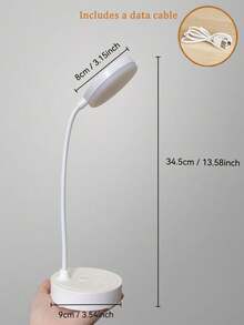 1pc 360° Adjustable Gooseneck USB Reading Light, Bedroom LED Lamp, Eye-Caring Desk Lamp, Bedroom LED Light, Book Light, Bedside Reading Lamp, USB Powered, Dimmable By Long Press - Multicolor - View 12