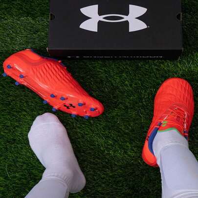 Under Armour Football Shoes, Comfortable Casual Sports Shoes, 3027038-600