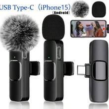 [With 2 Microphones] Portable Mobile Phone Microphone For Live Streaming And Recording Videos Professional Wireless Lavalier Lapel Audio Microphone For Cell Phone Smartphone ,Cordless Omnidirectional Condenser Recording Mic For Interview Video Podcast Vlog - 查看 9