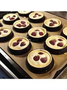 迷你挞模，圆形黑色蛋糕模，慕斯挞模，圆形蛋糕模 - 彩色 - 查看 7