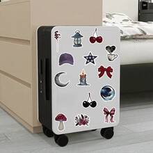 103张粉色系Y2K风格贴纸，Y2K都市风贴纸，Y2K主题礼物，复古贴纸，90年代风格贴纸，Y2K周边产品，防水耐用，适用于笔记本电脑、手机、汽车、滑板、水瓶、计划本、日记本、剪贴簿等文具用品，趣味贴纸，Kindle适用 - 彩色 - 查看 6