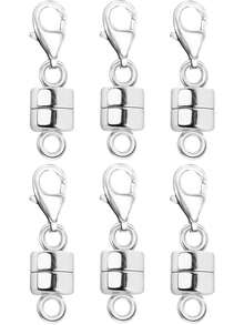 14K Gold & Silver Magnetic Clasp With Lobster Clasp, Suitable For Necklace Extension Chain And Bracelet Closure - Multicolor - View 12