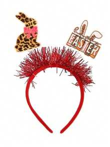 1pc Rabbit & Chick Egg Cartoon Party Cute ABS Plastic Easter Headband - Multicolor - View 9