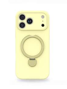 1个360°旋转磁吸液态硅胶手机壳，兼容 17 Pro Max、17 Pro、Air 16、15、14、13 Pro Max，支持无线充电 - 乳黃色 - 查看 2