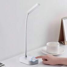 1pc LED Desk Lamp, Battery (USB) Dual Power Supply, Home Office Small Reading Light, Adjustable Brightness, Suitable For Home And Office - Night Light - View 7