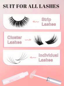 Eyelash Glue, Clear And Firm After Drying, Suitable For Daily Use False Eyelash Tool, Convenient Set For Travel Essentials - White - View 7