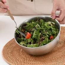 3pcs Stainless Steel Mixing Bowls - Rust-Resistant, Durable Kitchen Prep And Storage Essentials, Polished Round Metal Bowls - View 8