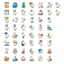 50Pcs Duck Stickers Cute Stickers Animal Stickers Kawaii Stickers Fun Stickers Pet Stickers Duck Gifts Duck Toys Aesthetic Stickers Vinyl Waterproof For Laptop Phone Car Skateboard Water Bottles Scrapbooking Computer Journaling - A - View 7