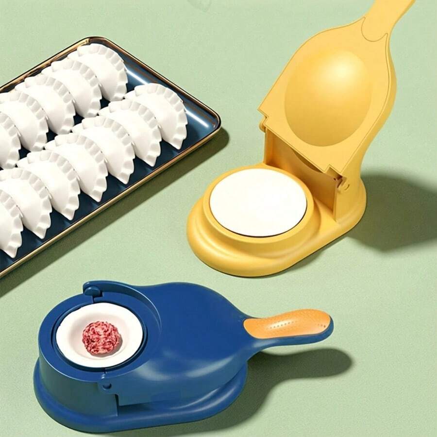 2-In-1 Dumpling Skin Maker, Creative Dumpling Machine, DIY Dumpling Maker, Manual Dumpling Machine, Suitable For Kitchen, Holiday Parties, Dumpling Skin Mold, Dough Press, Dumpling Press, Kitchen Supplies, Kitchen Tools