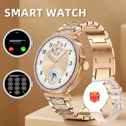 2026 Unisex Fashion Smart Watch, 1.27" High Definition Round Screen, Wireless Calling, Message Notification, Weather Forecast, Camera Remote, Music Control, Best Gift Choice For Friends