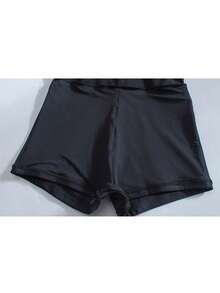 Mujer en una pieza Bikini push-up para pechos pequeños Bañador de mujer para aguas termales Bañador adelgazante de verano Ropa de playa sensual para vacaciones - Negro - Ver 5