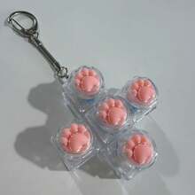 2026 New - 1pc Squeeze Stress Relief Cat Paw Keychain, Soft Silicone Mechanical Keyboard Button Pendant, Slow Rising Cute Relaxation Gadget, Portable Bag Charm, Adult Gift - Perfect Gift, Birthday Gift, Easter Gift - Multicolor - View 14