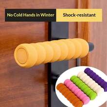 3件装硅胶门把手保护套 - L型柔软弹性蓝色、灰色、黄色儿童安全墙面防刮垫 - 彩色 - 查看 14