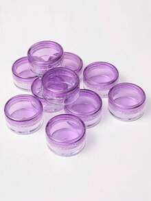 10/20个5克化妆品小样瓶，眼影美甲闪粉瓶，便携塑料瓶，面霜盒，面霜瓶，样品瓶，免费小瓶，圆形空化妆品小样瓶 - 彩色 - 查看 3