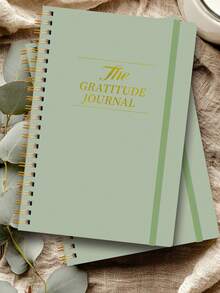 Trees Caderno Diário de Gratidão Colorido 2026, 5 Minutos, Diário de Gratidão Diário Simples e Não Datado para Felicidade, Mindfulness e Afirmação, + Adesivo de Índice Colorido, Trabalho e Casa, Presentes para Amigos e Família - Verde - Visão 2