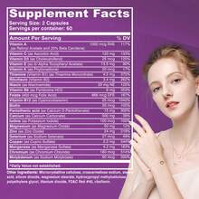 BUPORAI Women's 50+ Complete Multivitamin - Reduce Menopause, Maintains Vitality And Health, Boosts Metabolism, Supports Mental Clarity -120pcs - 一瓶 - 試用階段 - 查看 2