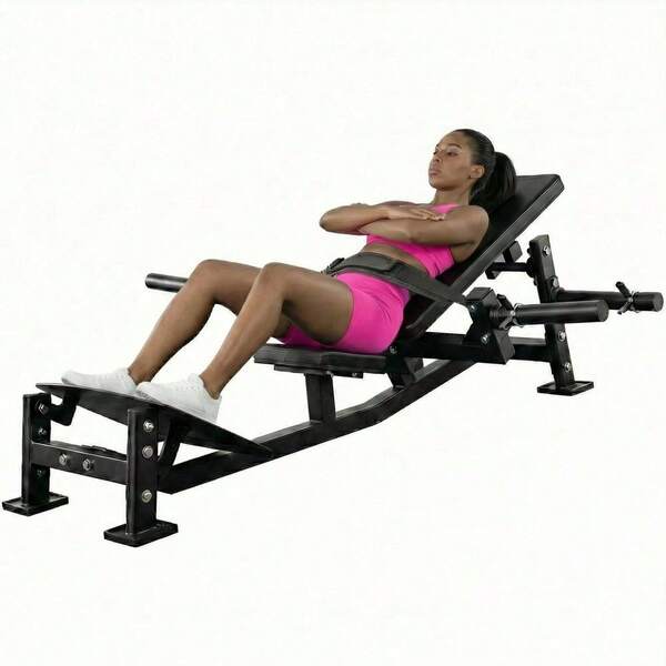 LIZHOUMIL Hip Thrust Machine With Adjustable Footboard And Beltwand, 630LBS Glute Bridge Machine With Weight Holder, Home Gym For Exercise Buttocks Lower Limbs Core,Fit 2" Weight Plates