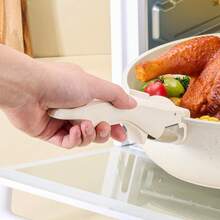 1PC Removable Heat-Resistant Pot/Bowl Holder,Handle Cream, Handle For Detachable Cookware Set, Universal Pot Handle, Replacement Pan Gripper - Multicolor - View 1