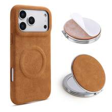 1pc Elegant Luxury Mirror Stand PU Leather Phone Case Compatible With IPhone 17, 16, 15, 14 Plus - Mirror 04 - View 15