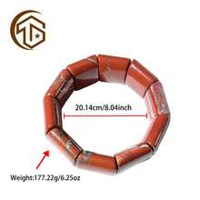Zhenwei xina Một chiếc vòng tay đá huyết gà kiểu Bohemian, thích hợp cho phụ nữ đeo hàng ngày hoặc khi đi nghỉ mát, cũng có thể được dùng làm quà tặng sinh nhật, quà tặng Ngày Valentine hoặc quà tặng Ngày của Mẹ. - Đỏ - Xem 3