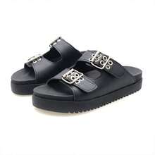 Casual    SANDALIA  PAPETE  ANATÔMICA  CONFORTÁVEL  BIRKEN  FIVELAS AJUSTAVEIS - Preto - Visão 8