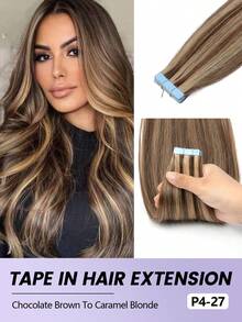 Extensiones de cabello humano - Multicolor - Ver 12