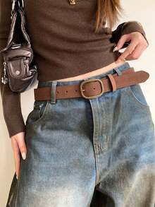 Retro Y2K Style Belt, New PU Leather Belt, Versatile For Jeans And Wide Pants, High-End - A - View 8
