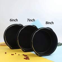 6/7/8 Inch Non Stick Cake Mold Baking Pizza Pan Air Fryer Tray Round Basket Bakeware Mould Kitchen Accessories Cooking Tool - Black - View 8