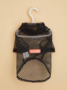 Lightweight Breathable Mesh Pet Sweatshirt, Suitable For Small Dogs And Cats In Summer - Black - View 6