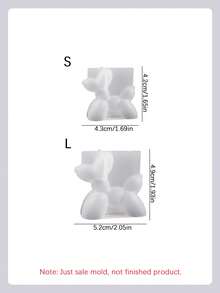 Bộ 2 khuôn silicon hình chó bóng bay lớn + nhỏ, khuôn nhựa epoxy hình cún con mini dễ thương tự làm, khuôn thạch cao trang trí nhà cửa/quà tặng, khuôn đúc thủ công mỹ nghệ, khuôn thạch cao trang trí nghệ thuật. - Khuôn silicon hình chú chó bóng bay cỡ lớn và nhỏ - Xem 2