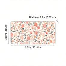 【35.4x15.7 英寸花卉桌垫】超大波西米亚风花卉桌垫 | 35.4x15.7 英寸艺术鼠标垫，带防滑橡胶底座和缝边 | 鲜艳的高清花卉印花设计 | 适用于家庭、办公室和游戏 | 送给女性的完美礼物，办公桌配件，文具，办公用品，鼠标垫，桌垫，办公桌配件，办公桌用品，办公配件，鼠标垫，书桌鼠标垫，桌面装饰 - 彩色 - 查看 15