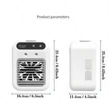 1800mAh 25W 空调冷风扇，水冷风扇，适用于房间、办公室、便携式设备、车载使用 - 彩色 - 查看 2