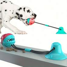 Dog Pet Toy - Interactive Dog Puzzle Toy With Suction Cup - Durable Chew-Resistant Rope For Tug-Of-War And Intelligence Development, Built-In Bell To Make Sound, Pet Chew Toy - Multicolor - View 4