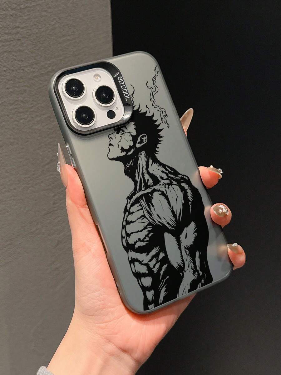 1个黑色涂鸦卡通图案全包覆式TPU手机壳，兼容 7/8/7 Plus/8 Plus/X/XR/XS Max/11/11 Pro/11 Pro Max/12/12 Pro/12 Pro Max/12 Mini/13/13 Pro/13 Pro Max/13 Mini/14/14 Pro/14 Pro Max/14 Plus/15/15 Pro/15 Pro Max/15 Plus/16/16 Pro/16 Pro Max/16 Plus/17/17 Pro/17 Pro Max/Air/S26/S26 Plus/S26 Ultra/S25 FE/A57/A37/A17/A07/A05/A06/A15/A16/A36/A56/A55/A54/S22/S22 Ultra/S23/S23 Ultra/S24/24 Ultra/S25/25 Ultra/13C/14C - 黑色 - 查看 1