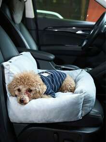 1个可拆卸粉色宠物汽车座椅垫，四季皆宜，宠物汽车座椅，带牵引绳的宠物床，适合中小型猫狗 - 粉色 - 查看 14