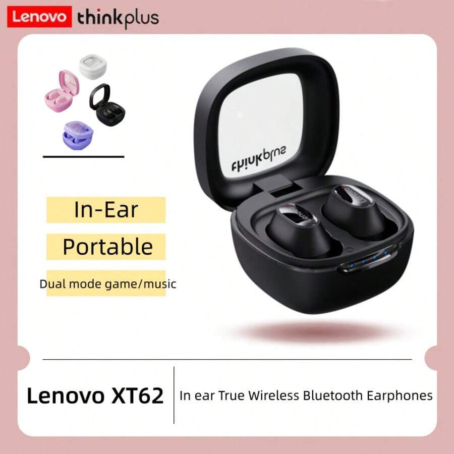 Lenovo XT62 Bluetooth 5.3 Earphones Wireless HiFi Sport Noise Reduction Headset With Mic Touch Control TWS Original Earbuds - View 1