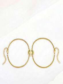 QWNHONEY 1 Set Pulsera de con Girasol Dorado - Dorado - Ver 6