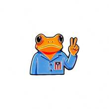 “别回头，你不会走那条路”珐琅胸针/翻领别针/徽章/背包别针/女士胸针/服装礼物/珠宝/时尚配饰 - 彩色 - 查看 11