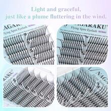 12 Lines 0.07C D NAGARAKU Flying Spire Anime Effect Eyelashes Soft Plume Fluttering Extension For Comic Fox Style Makeup False Eyelashes - View 5