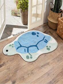 1 件卡通海龟形状地毯，适用于浴室垫、浴室地毯、门垫、小地毯、地毯、地垫、家居装饰、地毯、户外垫、家居装饰、地毯、卧室地毯、可洗地毯、毛绒地毯、毛绒地毯、秋冬地毯、厚实/毛绒 - 彩色 - 查看 10