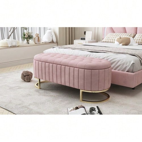 Bedroom Benches - Pink - View 1