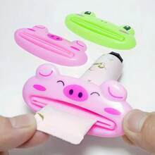 1 Fun Cartoon Toothpaste Squeezer - A Multifunctional Kitchen And Bathroom Tool Designed For Easy Squeezing - Odorless, Space Saving, And Easy To Clean Household Kitchen Tool - Random Color - View 2