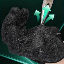 1 Pair Green Non-Slip Fishing Gloves, Black Latex Wear-Resistant Breathable Mesh Fabric, High Elasticity Comfortable Fit, Strong Anti-Slip Design For Secure Grip When Fishing, With Powerful Magnetic Buckle For Quick Open/Close, Waterproof And Easy To Clean - Multicolor - View 9