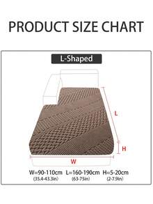 1件装毛绒面料沙发套，防污防滑，四季通用，宠物友好，可机洗，弹力沙发垫套，适用于单人/双人/三人/四人沙发，L型沙发，条纹图案 - 咖色 - 查看 9