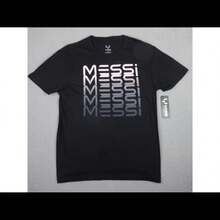 Lionels Messis S Shirt Mens Large Black Name Stack Graphic Tee Miami Soccer NWT New - 黑色 - 查看 1